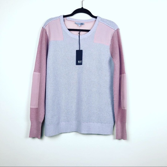 NWT KUT from the Kloth Pink Gray Pullover Sweater - Picture 8 of 8